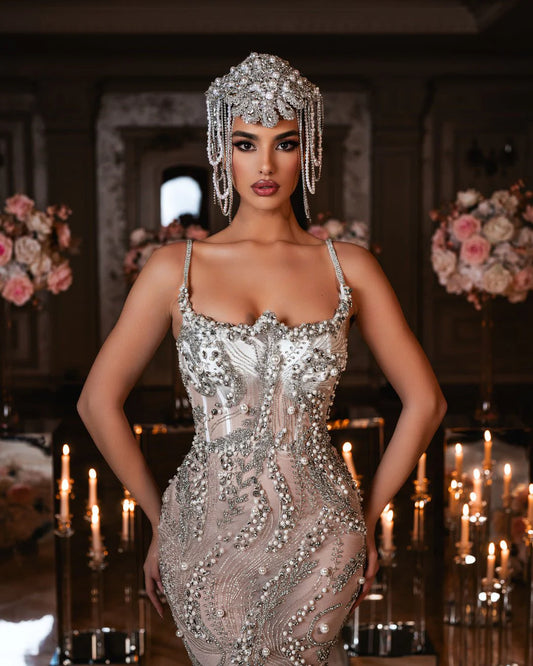 Losié Bridal Dress with Crystals and Tulle