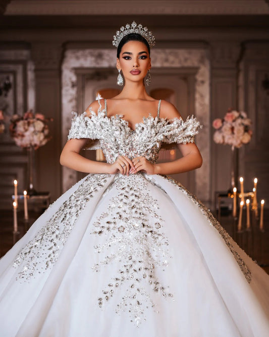 Rosalia Bridal Gown with Crystals and Sparkle