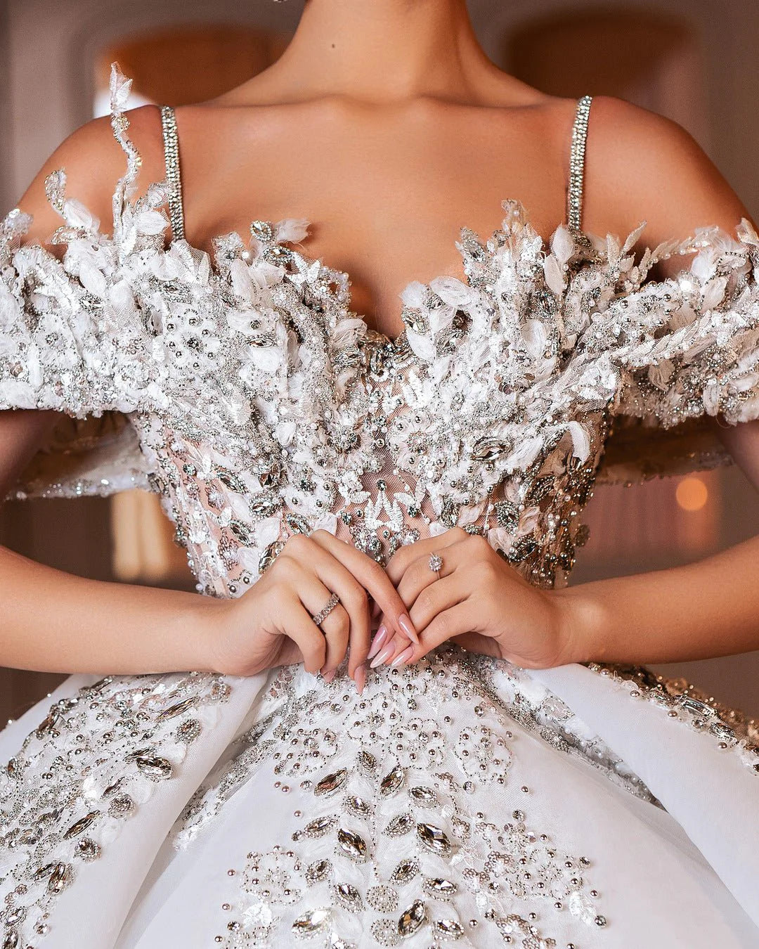 Rosalia Bridal Gown with Crystals and Sparkle