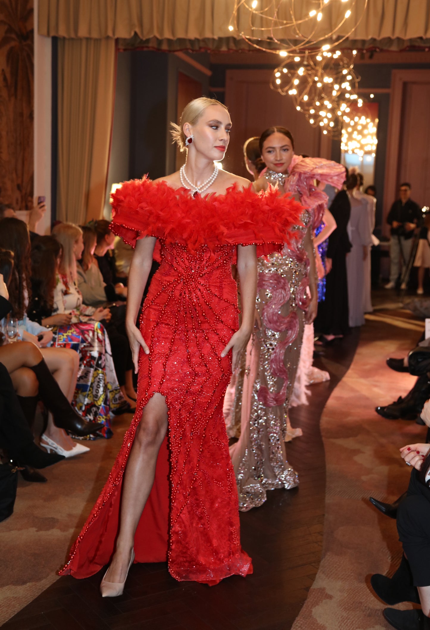 Red poppy haute couture by Iana Heel